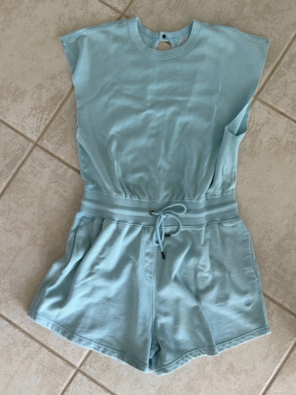 Free People Movement light blue romper size medium
